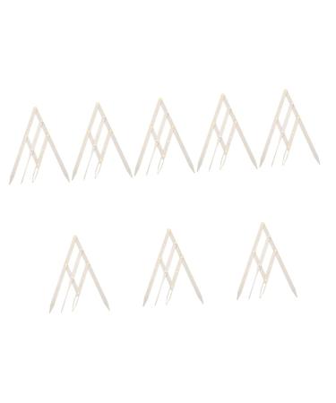 Housoutil 8 Pcs Second Generation Scale Measuring Tool Makeup Stencil Eyebrow Drawing Tool Cosmetic Bag Metal 25x5x0.6cmx8pcs Silverx8pcs
