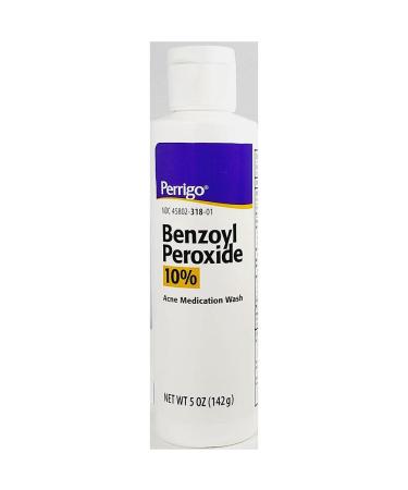 Perrigo 10 Benzoyl Peroxide Acne Medication Face Wash Quantity 1  5 Ounce 5 Ounce (Pack of 1)