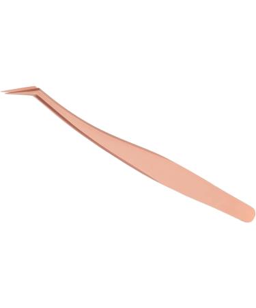 Buy Stainless Steel Eyelash Tweezers | Long Slanted Tweezers for False Eyelash Extension International Shipping Available - Buy Online on GoSupps.com