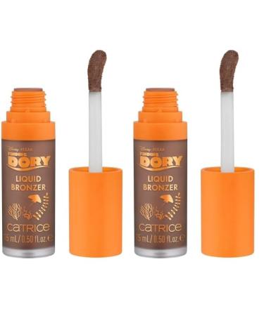 Catrice Cosmetics - Catrice Disney Pixar Finding Dory Matte Liquid Bronzer Bronzeur Liquide Longue Dur e Mettant en Valeur l'Oeil Facile Enlever Naturel 15 ml (Lot de 2)