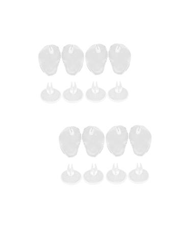 FRCOLOR 8 Pairs Clip Toe Pad Silicone Toe Guard Flip-Flops Toe Pad Thong Sandal Toe Protector Toe Protectors Silicone Gel Thong Slipper Protector Sheer Thong Shoe Pinch Toes
