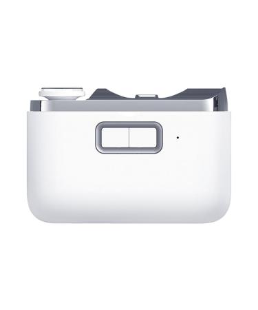 SRMAN 1 Piece 2 in 1 Electric Nail Clipper Cutter Multifunctional Electric Nail Clipper with LED Light for Baby Adult Mini Manicure Tool