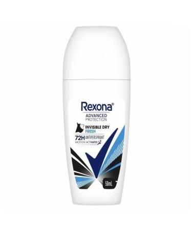 REXONA Roll On Advanced Protection Invisible Dry Fresh 72H 50 ml Pack of 3