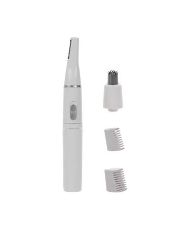Eyebrow Hair Repairer Nose Electric Shaver Beauty Tools RsW309 (White One Size) One Size White