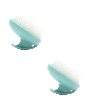 Beavorty 2 STK Hair Wash Headbrush made of silicone massage brush for the shower shampoo brush for the scalp hair scalp hair shampoo japanese style massage device comb