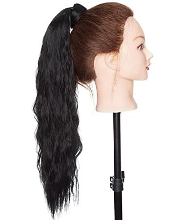 SEGO 50cm Hairpiece Braid Ponytail Clip-In Extension Corn Wavy Curly Synthetic Hair 1# Black | International Shipping Available - Buy Online on GoSupps.com