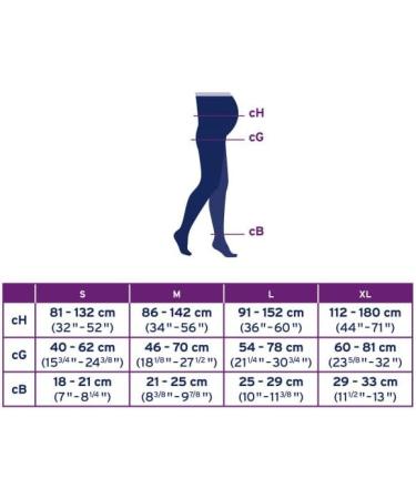 Jobst Pregnancy Tights Opaque Compression Stockings Closed Toe 15-20 mmHg Support for Legs in Navy - Buy Online on GoSupps.com