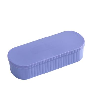 Angoily Makeup Brush Cleaning Boxes Box Makeup Brush Storage Box Purple Miss Container - Makeup Brush Cleaner Boxes