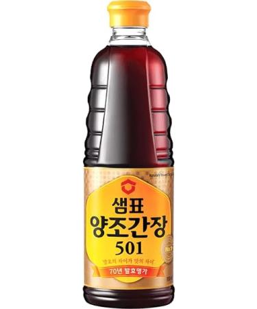 Sempio Brewed Soy Sauce 501 500ml Bundle of 2 with World Food Shop Scoop - Authentic Korean Flavour for Cooking and Seasoning - Buy Online on GoSupps.com