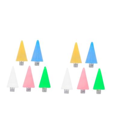 Beavorty 2 Sets Beads Picker Head Crystal Ab Rhinestones Wax Tips Drill Pen Rhinestones for Nails Double Head Nail Pen Nail Rhinestones for Acrylic Nails Nail Pen Tip Drilling Pen Replace