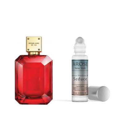 Seduce Perfume Oil Alcohol-free Vegan 10 ml Pocket Size Travel Size long-lasting Fragrance Inspired by Sexy Ruby - LARGE BOTTLE NOT INCLUDED