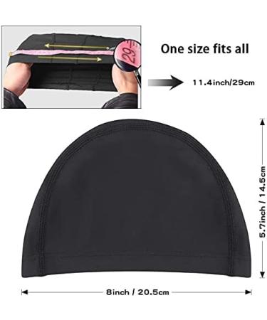 Buy Comfortable Bathing Caps for Kids & Adults - 2-Pack Elastic Swim Caps with Earplugs & Nasal Clip - Buy Online on GoSupps.com