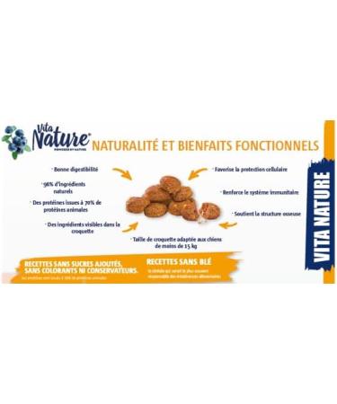 Vitakraft Vita Nature - Premium Dog Food with Veal Carrots and Blueberries Flavor - 1.2 kg - Buy Online on GoSupps.com