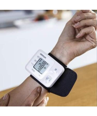 Omron HEM-6113-E RS2 Wrist Blood Pressure Monitor - Compact Design 60mm x 78mm x 21mm - Buy Online on GoSupps.com