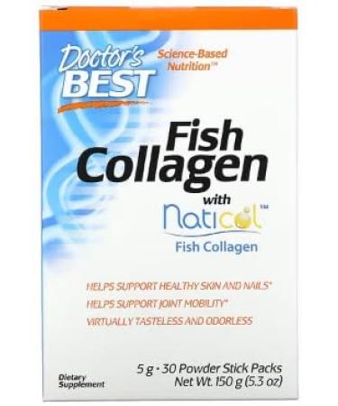 Doctor's Best Marine Collagen with Naticol - 30 Sachets | Support for Radiant Skin
