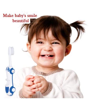 Buy Foldable Infant to Toddler Toothbrush (Blue) - International Shipping Available - Buy Online on GoSupps.com