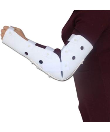 Elbow Brace White Elbow Stabilizer Splint Arm Sling Shoulder Immobilizer Breathable Medical Shoulder Support for Injured Arms for Arthritis Fracture Left/right