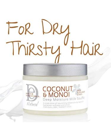 Design Essentials Deep Moisture Milk Souffle - Coconut & Monoi 12oz | Hydrating Hair Care for All Hair Types - International Shipping Available - Buy Online on GoSupps.com
