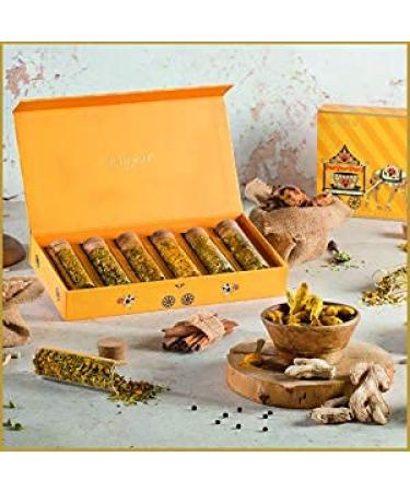 Buy Vahdam Teas Turmeric Tea Tales Set - 6 Premium Pieces for Health & Wellness - Buy Online on GoSupps.com