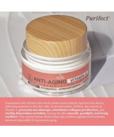 Purifect Anti-Aging Vitamin A Moisturizing Cream with Retinol Anti-Aging and Anti Wrinkle Face Cream Suitable for All Skin Types 50ml - Buy Online on GoSupps.com