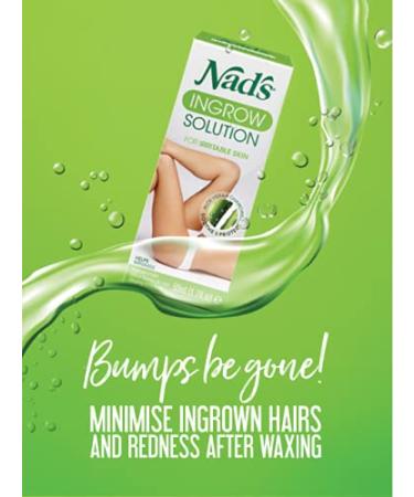 Nad's Ingrown Hair Treatment Solution Serum - Razor Burn & Razor Bumps  Treatment For Women & Men Use After Shave, Waxing, Cream  oz (125 ml)