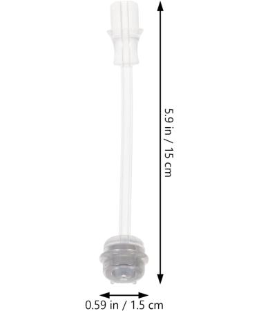 Healifty 2Pcs Weighted Straw Sippy Cup Straws Replacement - Transparent Baby Bottle Straws for Nursery Bottle Water Cup - Buy Online on GoSupps.com