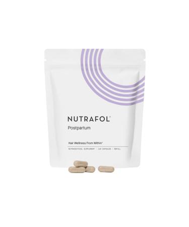 Nutrafol Postpartum Hair Growth Supplement With Breastfeeding-Friendly Ingredients for Visibly Thicker, Stronger Hair (1 Month Supply [Refill Pouches]) 1 Month Supply [Pouch]