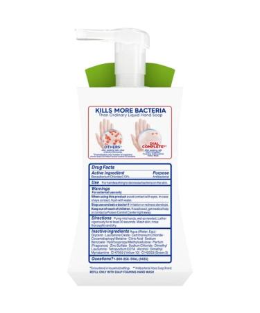 DIAL 7.5 oz Pear Foam Soap - Nourishing Hand Wash | Fast International Shipping - Buy Online on GoSupps.com