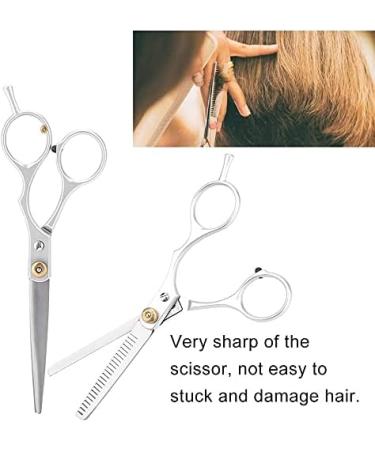 U-M Professional Hair Cutting Edge Series Thining Scissors Set Salon Barber Hairdressing Shear Thinning for Thinning Texturizing Salon Durable Fine Cut(Two-Piece) Deft Design as shown - Buy Online on GoSupps.com