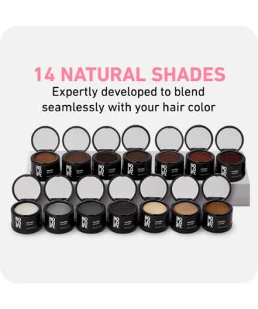 Boldify Hairline Powder - Root Touch Up Hair Fibers for Men & Women - Stain-Proof 48 Hour Formula (White) - Buy Online on GoSupps.com