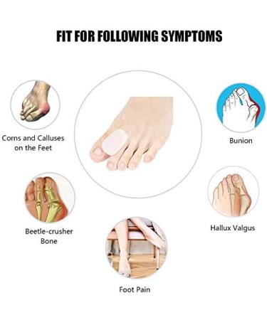 EUNOGO SA Gel Toe Spacers - Bunion Corrector & Orthotic Relief - 6 Pcs - Buy Online on GoSupps.com