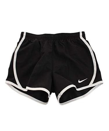 Nike girls Running Shorts 4 Little Kids One Size Black/White