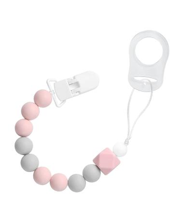 Buy Transparent Silicone Pacifier Ring & Adapter | Soft Silicone Dummy Clips & Chains for Babies - Buy Online on GoSupps.com
