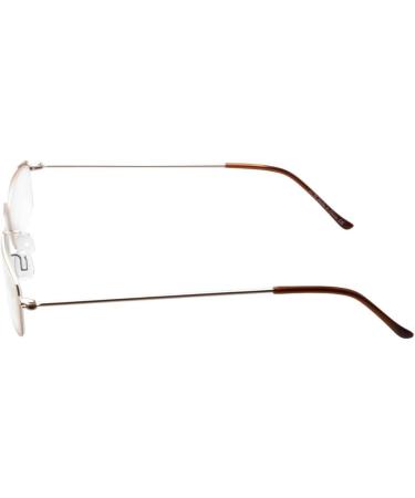 Eyekepper 5-Pack Half-Eye Reading Glasses +4.00 - Stylish Stainless Steel Frames in Gold - International Shipping Available - Buy Online on GoSupps.com