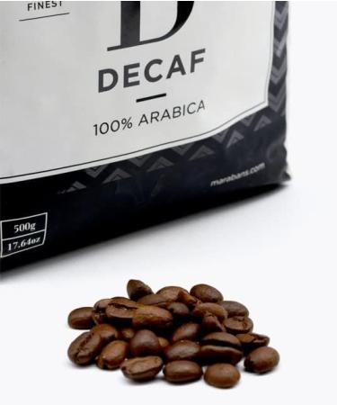  Marabans Coffee & Tea Maraban Decaf Coffee Beans 500g Sachet Caffeine Content is Less Than 0.01% Arabic 100% Low Acidity - Buy Online on GoSupps.com