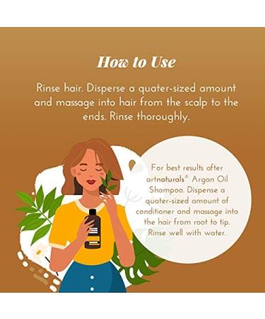 ArtNaturals Moroccan Argan Oil Hair Loss Shampoo & Conditioner Set - Sulfate-Free Treatment for Hair Loss, Thinning Hair & Hair Growth - 16 Fl Oz (2 Pack) - For Men & Women - Buy Online on GoSupps.com