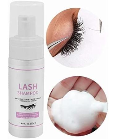 50ml Gentle Eyelash Cleanser & Foam Shampoo for Extensions - Removes Oil & Makeup Residue - Buy Online on GoSupps.com