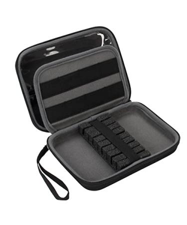 USA Gear Hard Shell Dart Case - Darts Carrying Case for Darts (8), Dart Tips, Dart Shafts, Dart Flights, and More Dart Accessories - Compatible with Soft Tip Darts and Steel Tip Darts (Black)