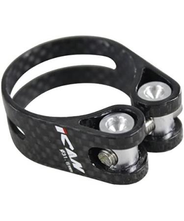 ICAN Carbon Fiber/Aluminium Alloy Seat Clamp 34.9mm/31.8mm for 31.6mm/27.2mm Seat Post 15mm Height Carbon--31.8mm