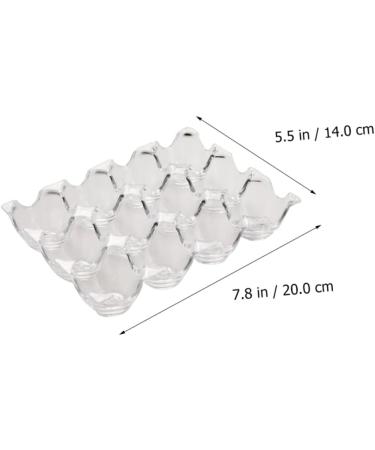 Yardenfun 1pc Box Acrylic Egg Tray Egg Dispenser Holder Ceramic Egg Holder Chicken Egg Holder Filler Storage - Buy Online on GoSupps.com