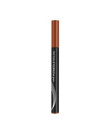 4 Points Eyebrow Pencil Eyebrow Pen Microblading liquid Eyebrow Pen Creates Lasting Make-Up Professional Natural Looking Eyebrows Daily Waterproof Eyebrow Pen Stays on 24H (Dark Brown)