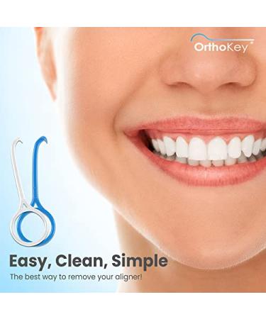 OrthoKey Clear Aligner Removal Tool (4-Pack) - Teeth Invisalign Remover - Fits in Dental Case - Small Size - White - For Invisible Braces & Retainers - Dental Care Essential - Buy Online on GoSupps.com