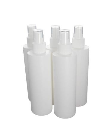 Othmro 5 x spray bottles 200 ml empty fine fog plastic mini travel bottle set small refillable liquid containers essential oils travel cleaning solution make-up bottles white with 5PCs 200ml