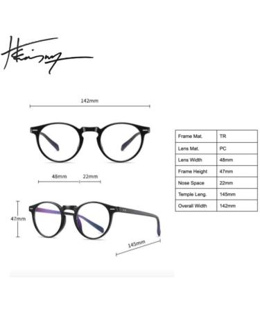 Buy HMNGY Blue Light Blocking Glasses - Retro Frame Eyeglasses for Men & Women | Anti Eye Strain for Phone & Computer Use | International Shipping Available - Buy Online on GoSupps.com