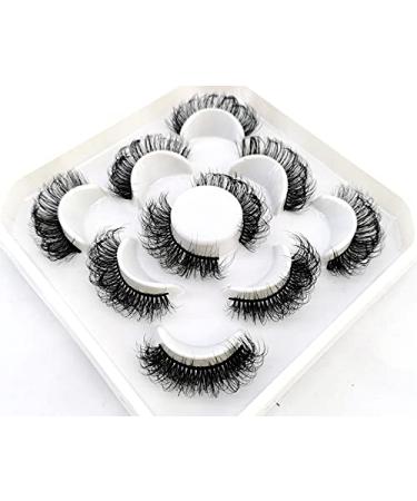 HBZGTLAD 5 Pairs 25mm 3D Mink Lashes - Bulk Natural Faux Eyelash Wholesales - Custom Short False Eyelashes (QZ-05 - Buy Online on GoSupps.com