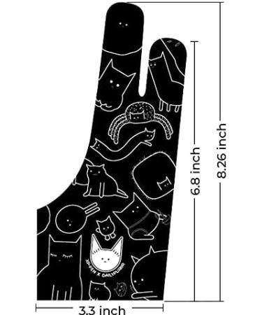 XP-Pen Antifouling Sign Gloves - 2PC Two Finger Gloves for Graphics Drawing & Art Creation - Free Size for Right/Left Hand | International Shipping Available - Buy Online on GoSupps.com