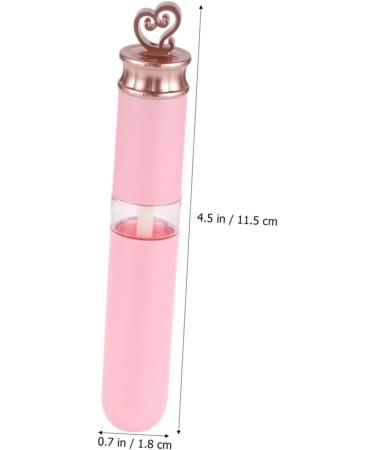 SOIMISS 5 pi ces Tubes Gloss L vres Plastique Vide Forme de C ur R utilisables et Rechargeables pour Liquide L vres DIY Flacons Portables Rose - Buy Online on GoSupps.com