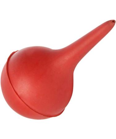 Ear Cleaner Syringe 90ml - Red Hand Bulb Squeeze for Adults | Rubber Suction for Ear Washing - Buy Online on GoSupps.com