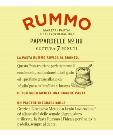 Rummo Pappardelle Pasta No.119 500g - Premium Italian Pasta - Buy Online on GoSupps.com