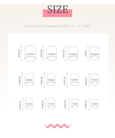 Sethexy Short Squoval False Nails - Swirl Press On French Acrylic Nails - 24 Sticks Multicolor Art for Women & Girls - Buy Online on GoSupps.com